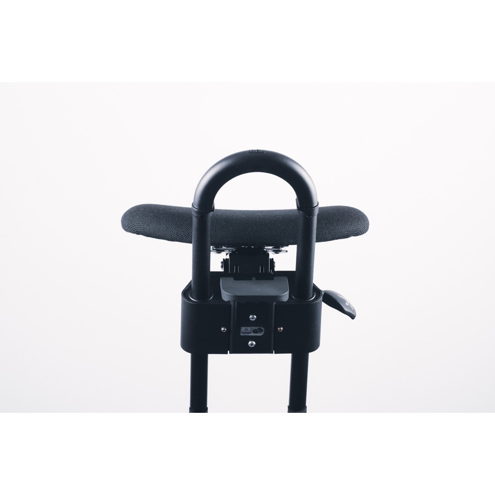 Produktabbildung Nr. 6: meychair Stehhilfe mit Rollen, Stoffpolster, Sitzhöhe 610-860 mm, Bodengleiter, Standfuß