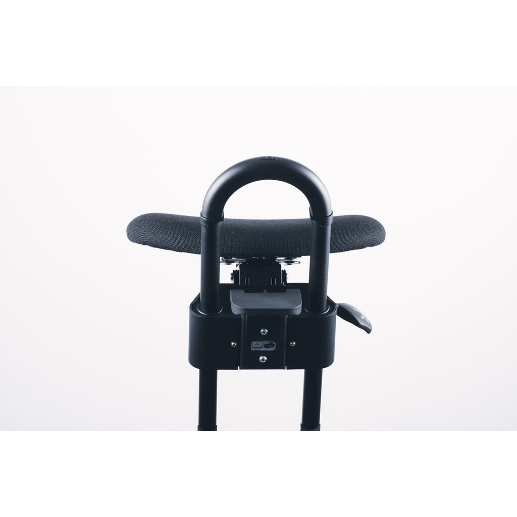 Produktabbildung Nr. 6: meychair Stehhilfe mit Rollen, Stoffpolster, Sitzhöhe 610-860 mm, Bodengleiter, Standfuß