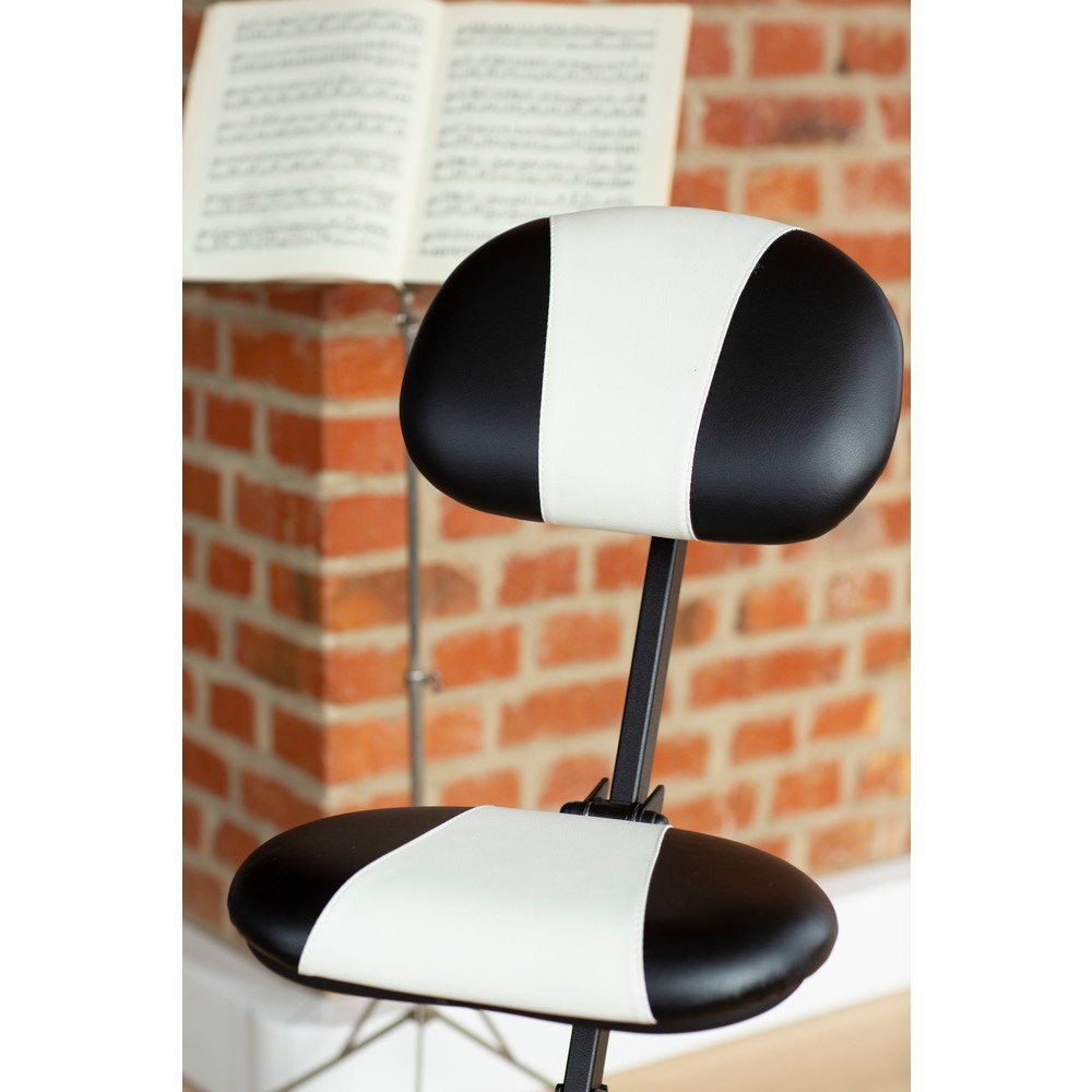 Produktabbildung Nr. 3: meychair Stehhilfe mit Rückenlehne, klappbar, Sitzhöhe 540-900 mm, Kunstleder, mit Aufstiegshilfe, schwarz-weiß