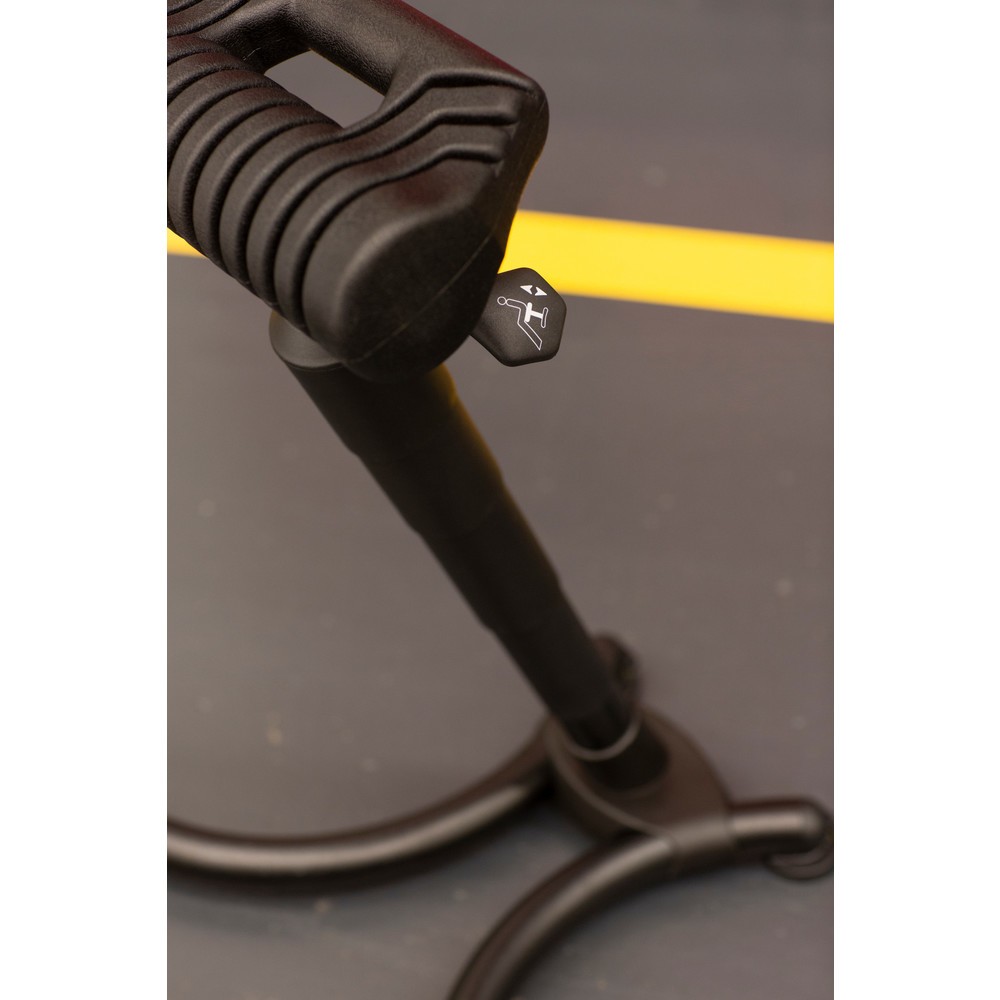Produktabbildung Nr. 3: meychair Stehhilfe, PU-Rundsitz, Sitzhöhe 630-840 mm, Gabel-Standfuß, Tragegriff, ESD