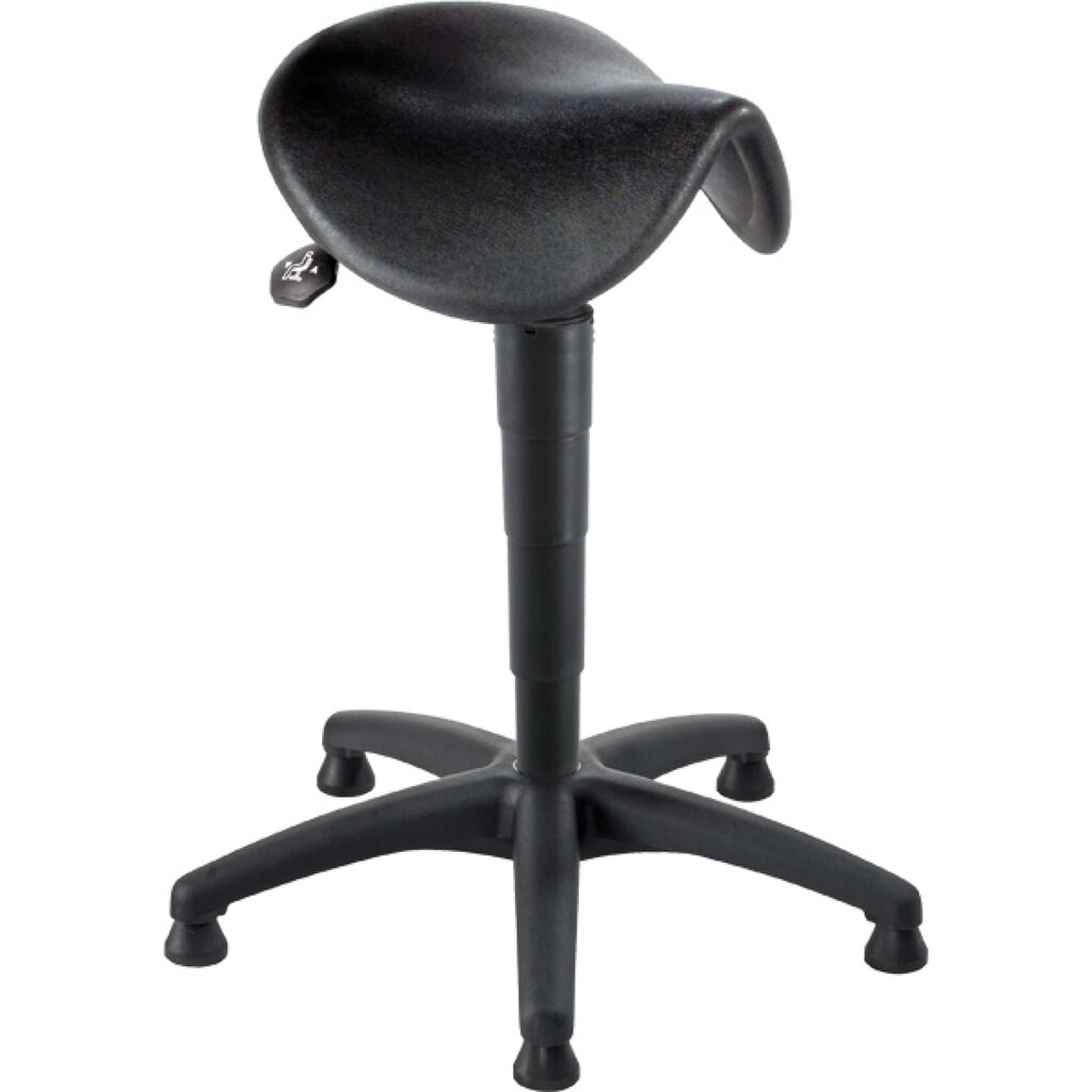 meychair Stehhilfe, neigbarer Sattelsitz, Sitzhöhe 600-860 mm, Bodengleiter Produktabbildung: meychair Stehhilfe, neigbarer Sattelsitz, Sitzhöhe 600-860 mm, Bodengleiter