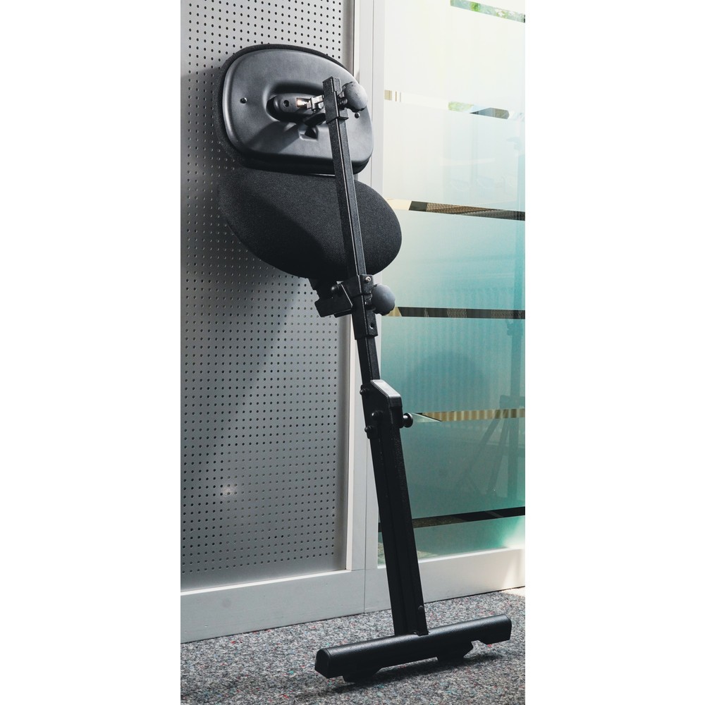 Produktabbildung Nr. 2: meychair Stehhilfe, klappbar, Sitzhöhe 540-900 mm, Bodengleiter, schwarz