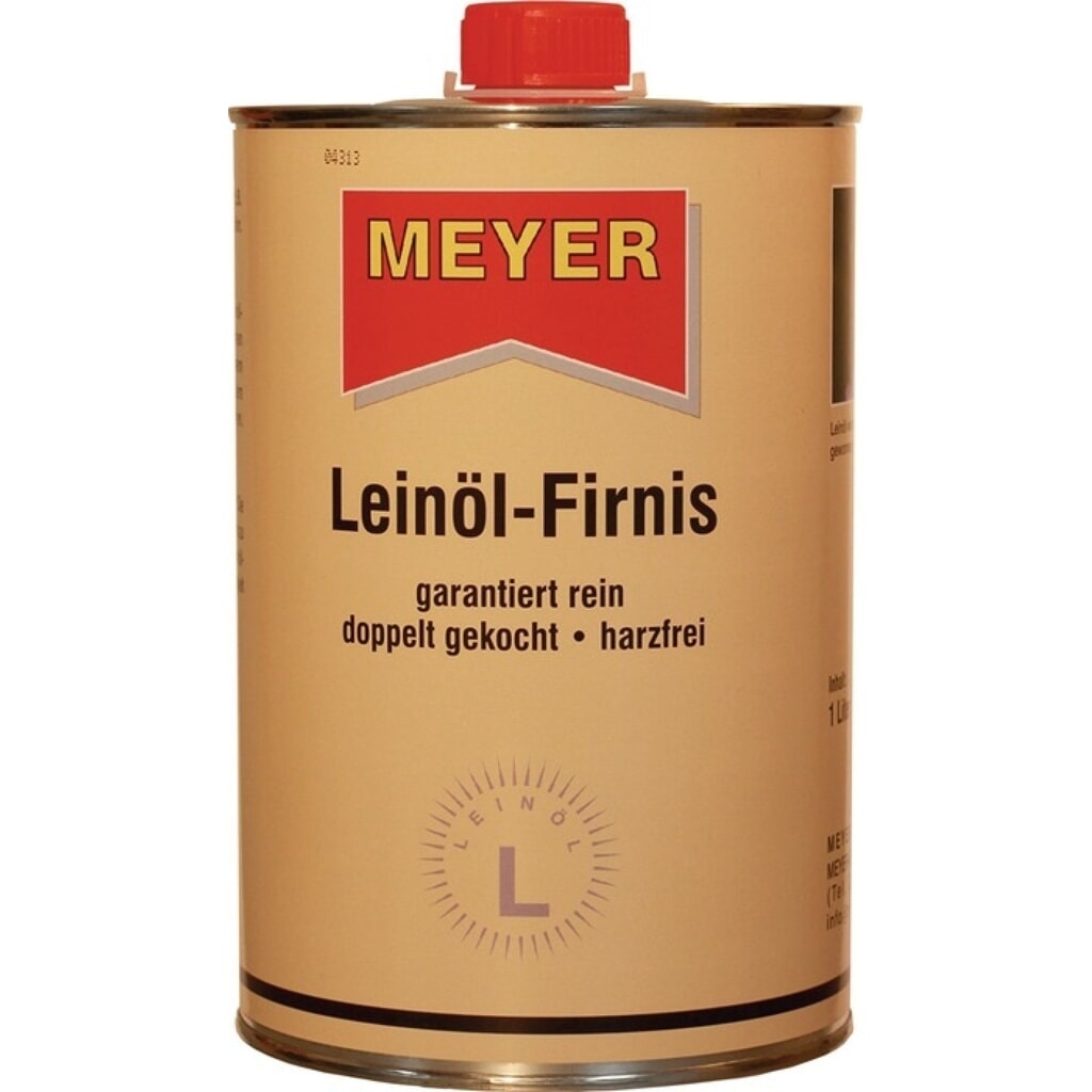 MEYER Leinöl-Firnis, 1 l, honigfarben, Dose Produktabbildung: MEYER Leinöl-Firnis, 1 l, honigfarben, Dose