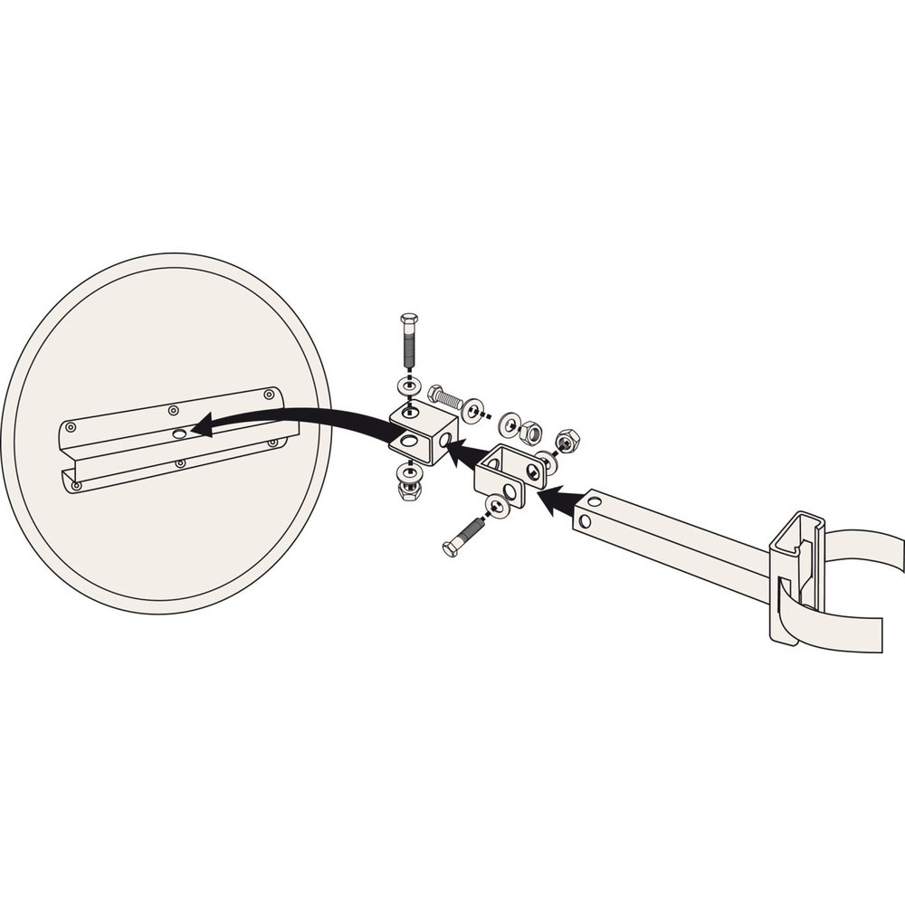 N° de l'image du produit 2 : Miroir de sécurité Cyclomir® Vialux®, Polymir®, Ø 500 mm