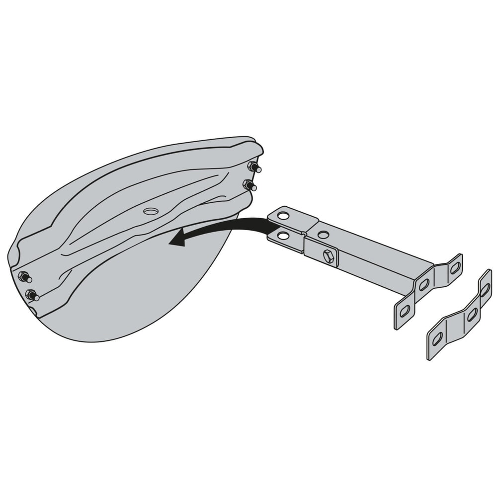 N° de l'image du produit 2 : Miroir de stationnement Vialux®, P.A.S.®, H x l x P 220 x 800 x 75 mm