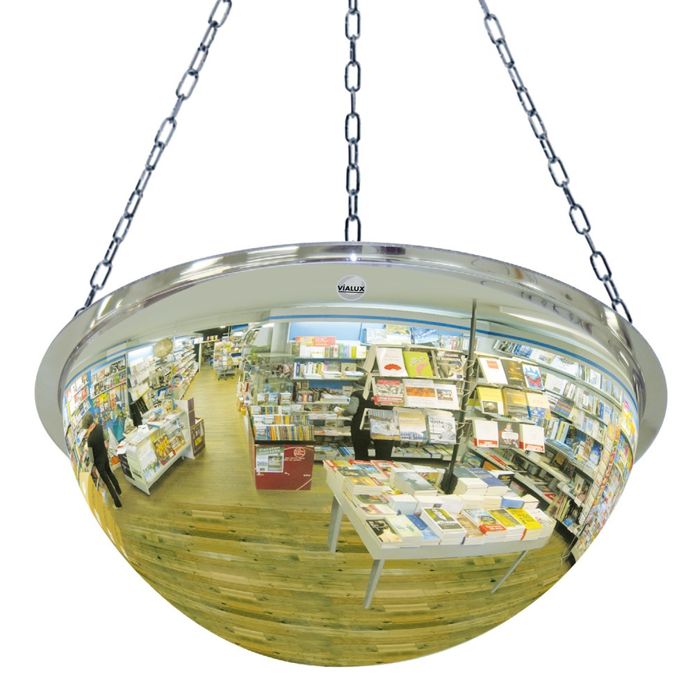 Illustration du produit: Miroir panoramique Vialux®, demi-sphère, Ø 450 mm, verre acrylique (PMMA)