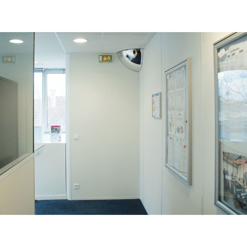 N° de l'image du produit 2 : Miroir panoramique Vialux®, huitième de sphère, Ø 660 mm, verre acrylique (PMMA)