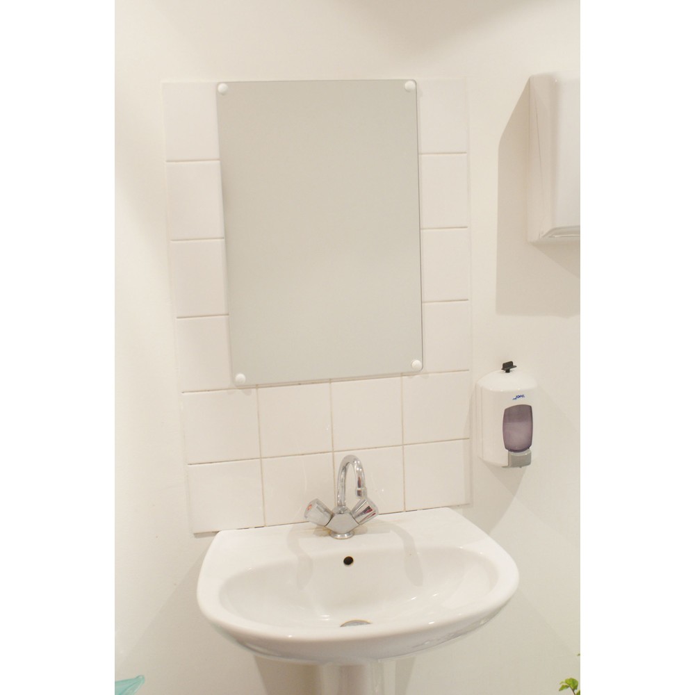 N° de l'image du produit 2 : Miroir plat Vialux®, verre acrylique (PMMA), H x l 600 x 400 mm, sans cadre