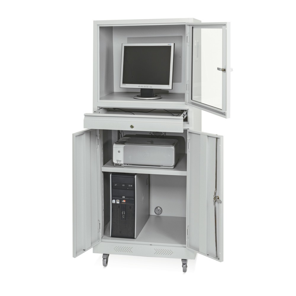 Product afbeelding: Mobiele computerkast HEMMDAL, hxbxd 1.700 x 680 x 600 mm