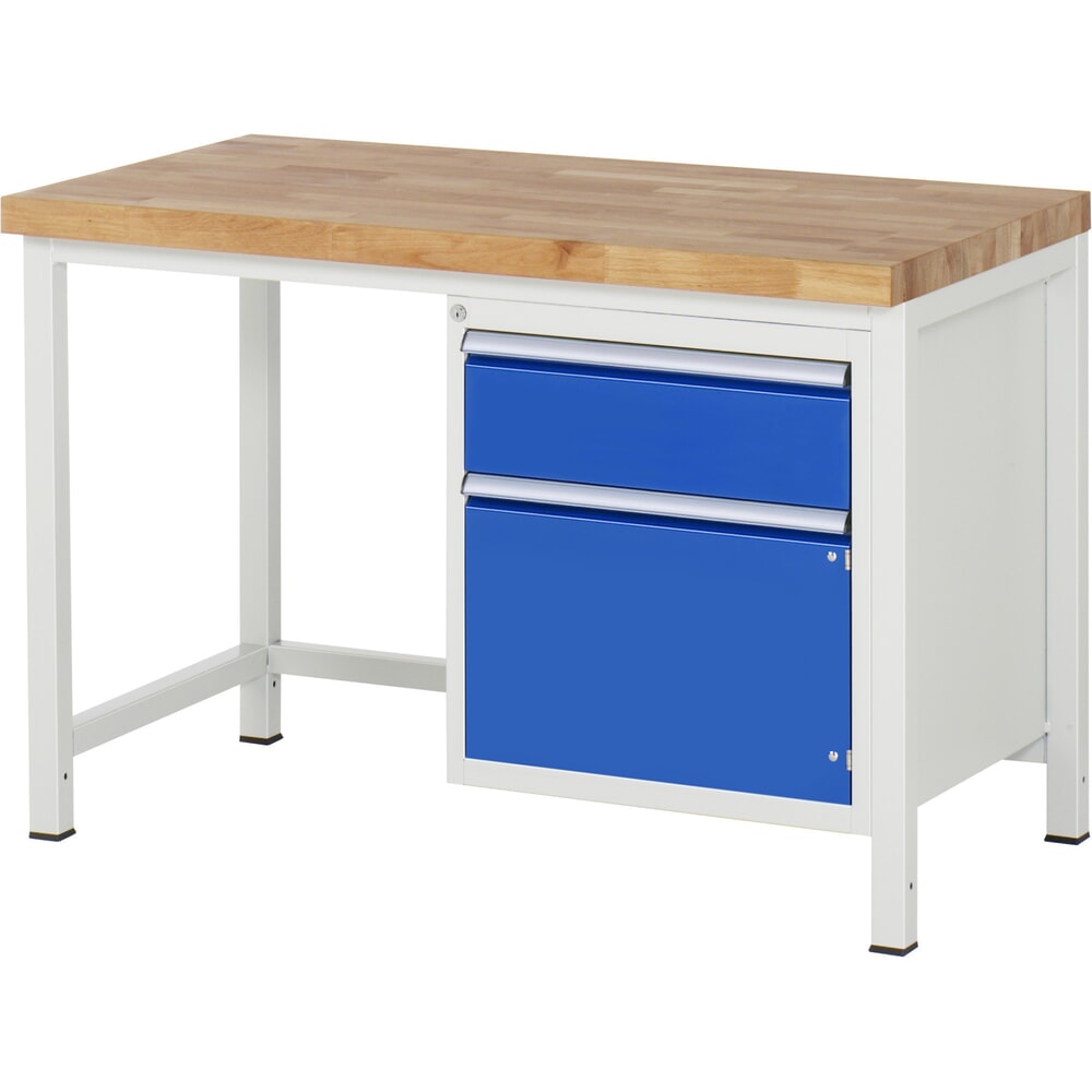 Product afbeelding: Werkbank RAU serie 8000, 1 draaideur, hxbxd 840 x 1.250 x 700 mm, 1 lade, 1 draaideur