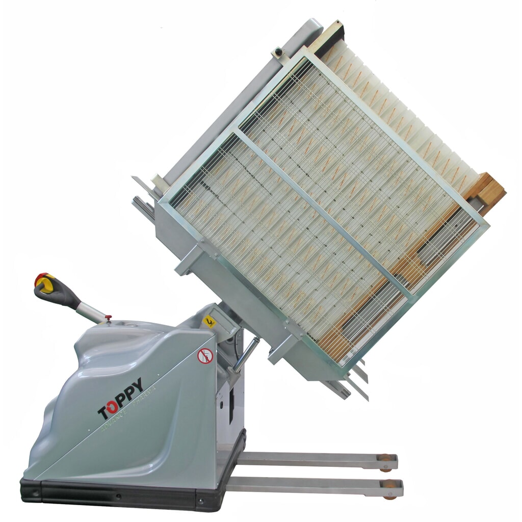 Mobiler Palettenwender, Öffnung 760 – 1.620 mm, TK 1.000 kg