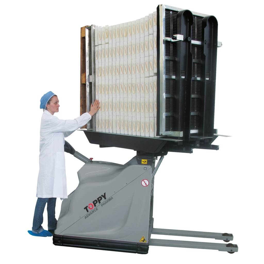Toppy Mobiler Palettenwender, Öffnung 760 - 1.620 mm, TK 1.000 kg Produktabbildung Nr. 7: Toppy Mobiler Palettenwender, Öffnung 760 - 1.620 mm, TK 1.000 kg