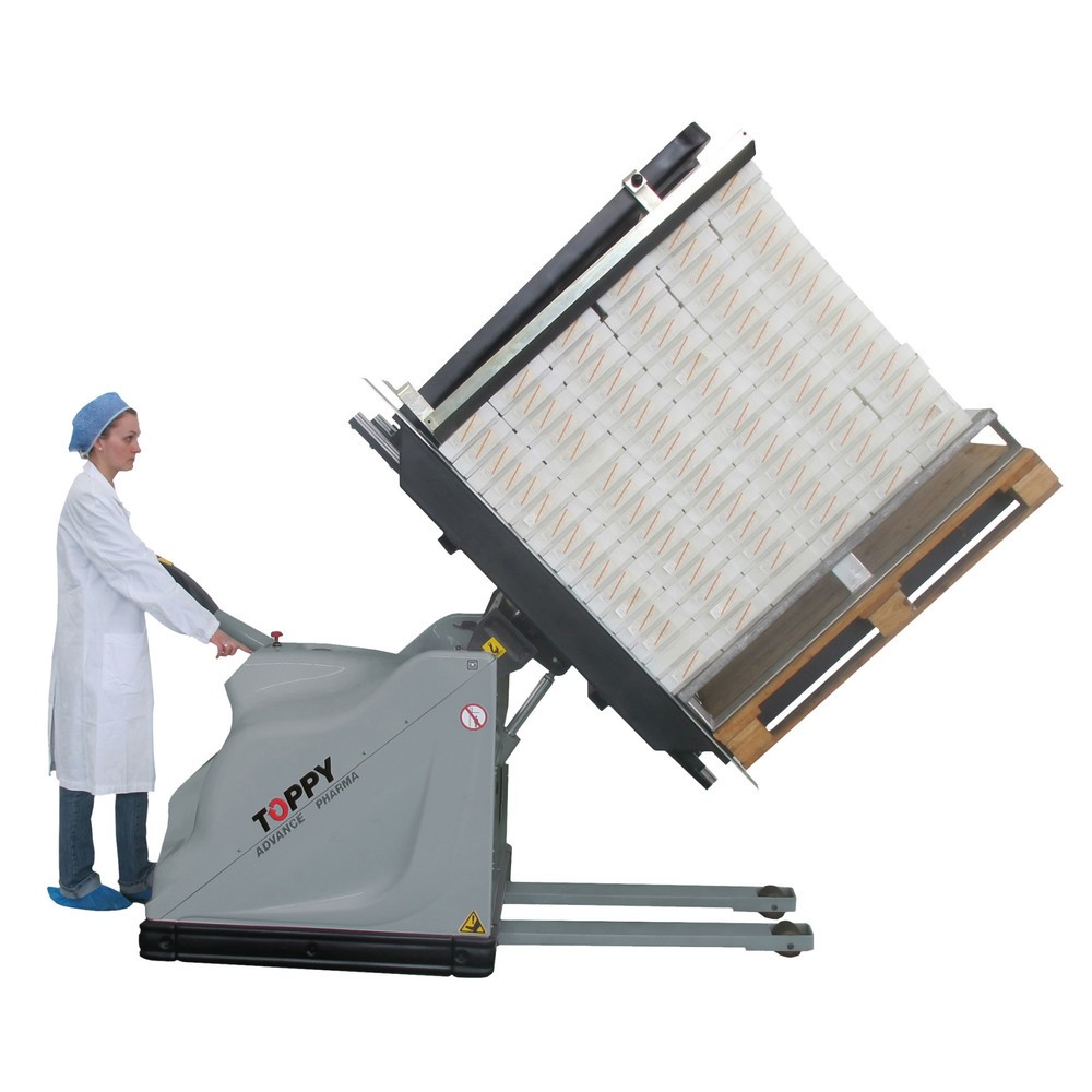 Číslo obrázku produktu 6: Mobilní obraceč palet, rozevření 760 - 1620 mm, nosnost 1000 kg