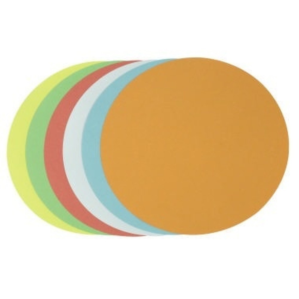 Produktabbildung: Soennecken Moderationskarte Kreis 4876 19,5cm sortiert 250 St./Pack.