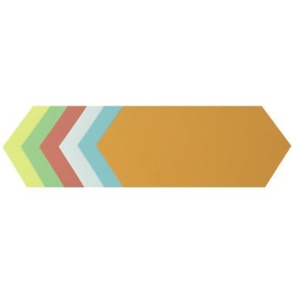Produktabbildung: Soennecken Moderationskarte Rhombus 4881 9,5x20,5cm sort. 250 St./Pack.