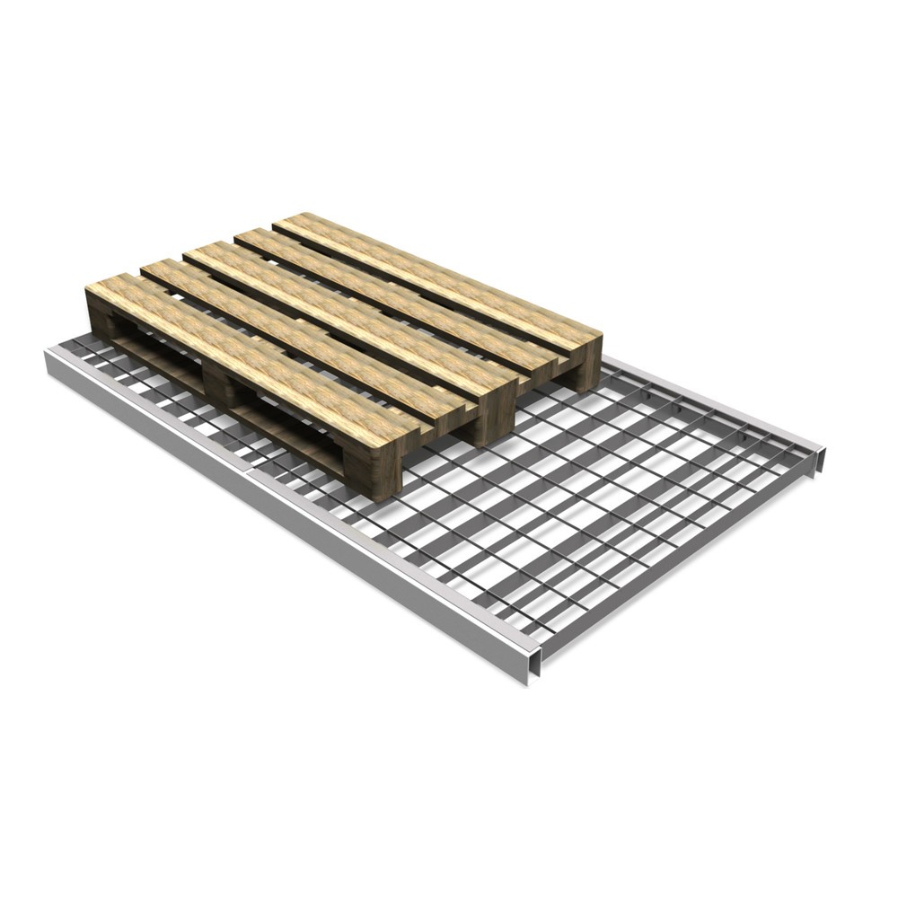 N° de l'image du produit 3 : Module de grille pour rayonnage à palettes, HxlxP 55 x 890 x 995 mm, capacité de charge 800 kg