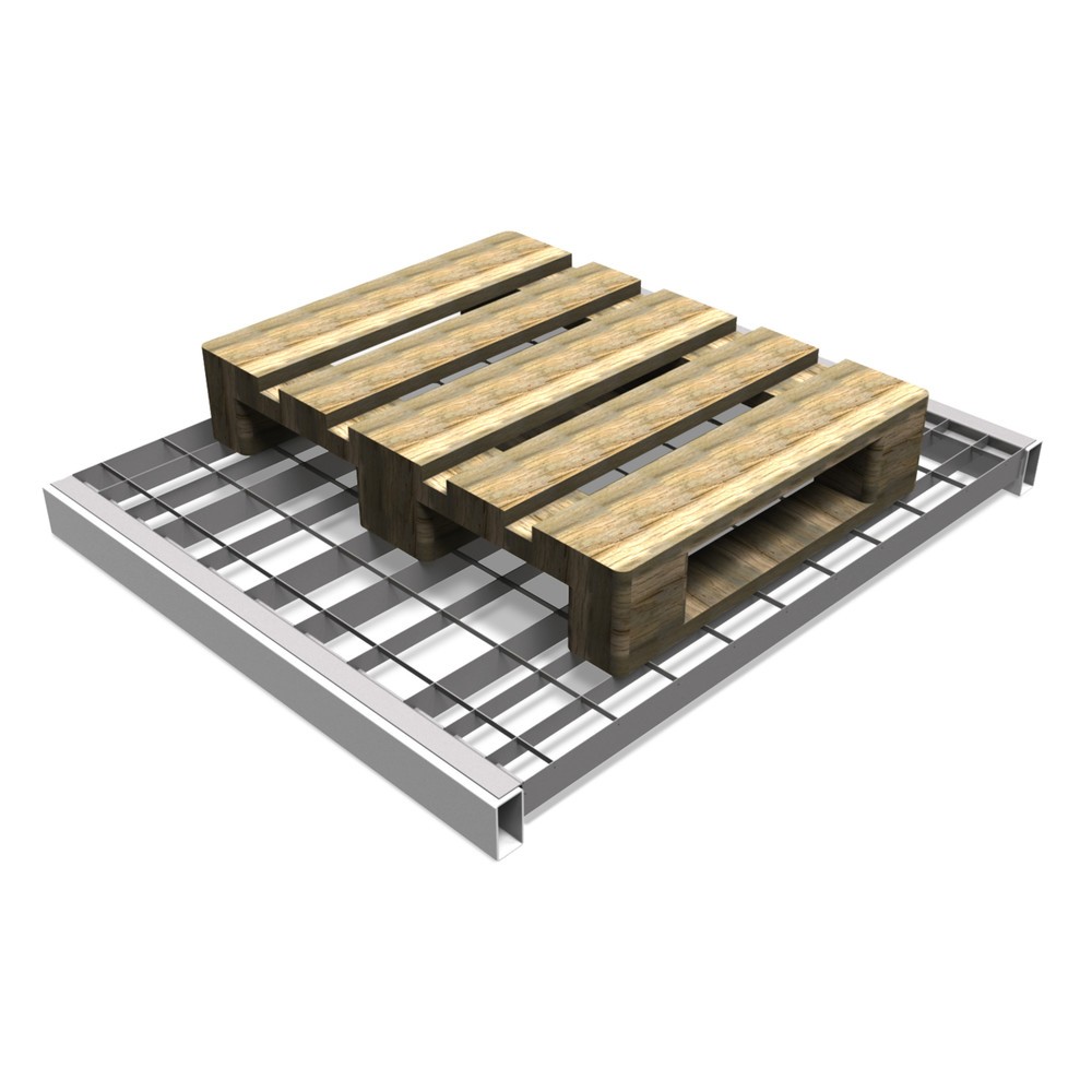N° de l'image du produit 4 : Module de grille pour rayonnage à palettes, HxlxP 55 x 890 x 995 mm, capacité de charge 800 kg