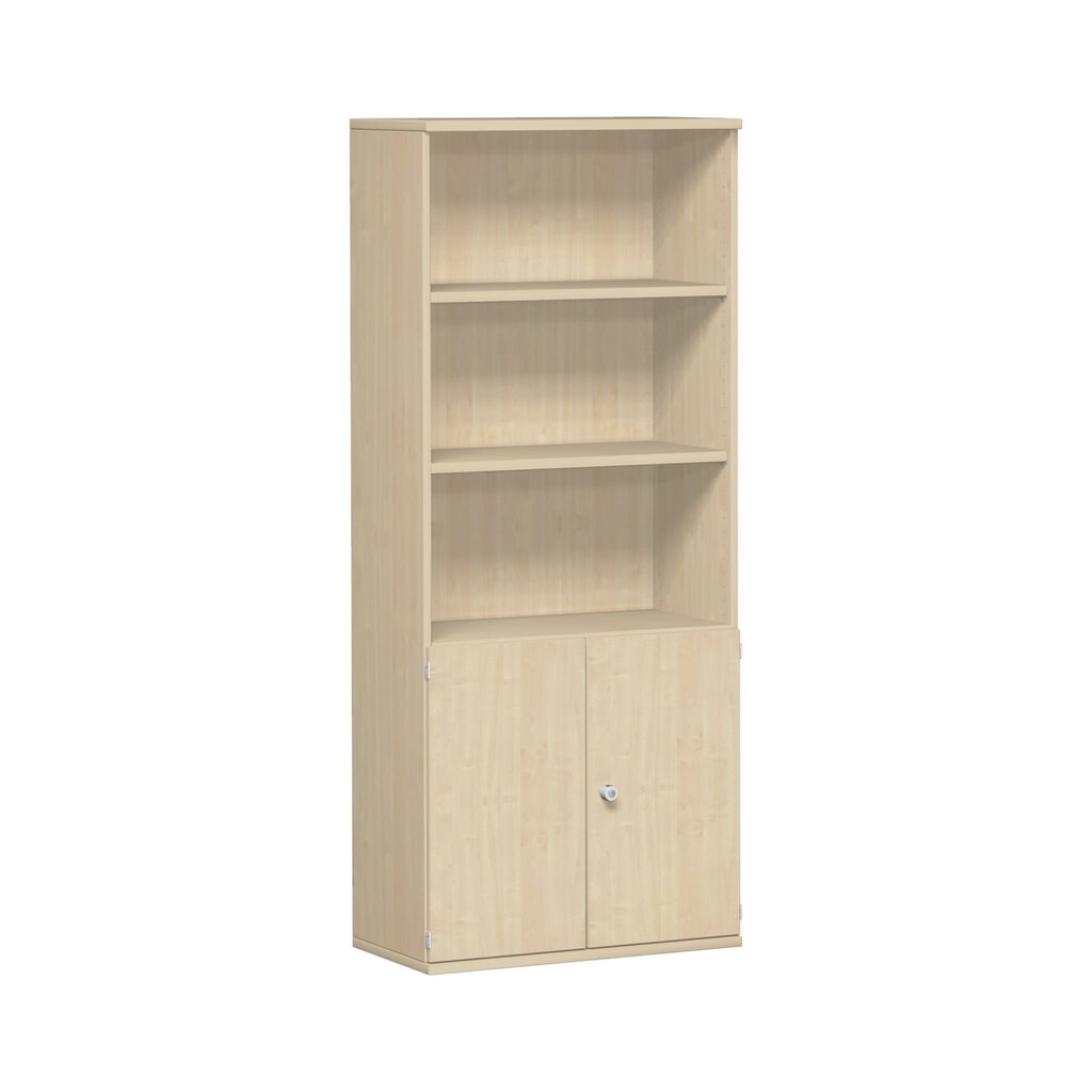 Modulschrank Profi mit Holztüren, 5 OH, Ahorn Produktabbildung: Modulschrank Profi mit Holztüren, 5 OH, Ahorn