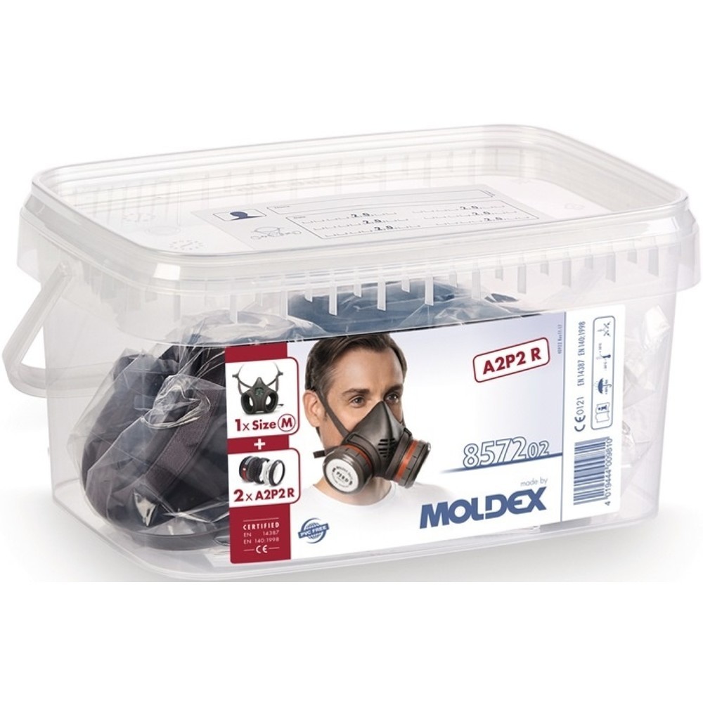 Produktabbildung: MOLDEX®Atemschutzbox 857202 A2P2 R D – Ser.8000