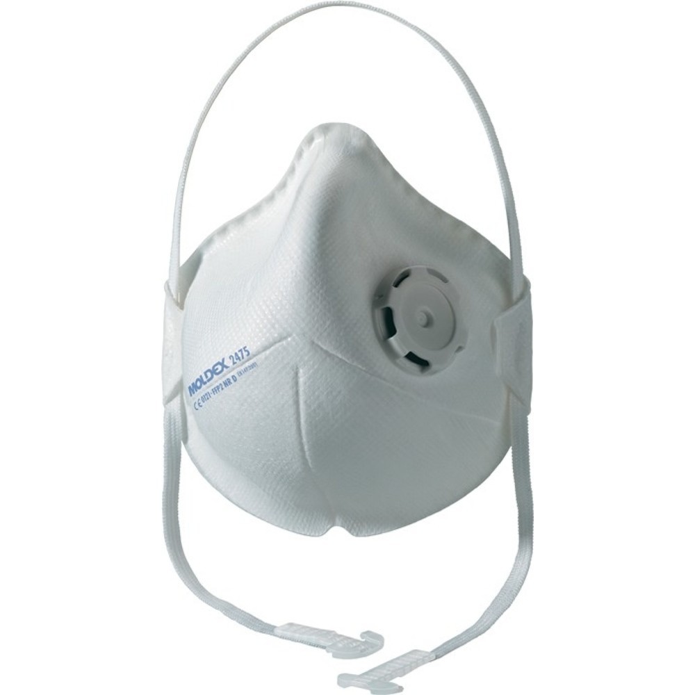 Produktabbildung: MOLDEX®Atemschutzmaske Smart Pocket® 247501, mit Ausatemventil, faltbar, FFP2 / V NR D, 10St./KT