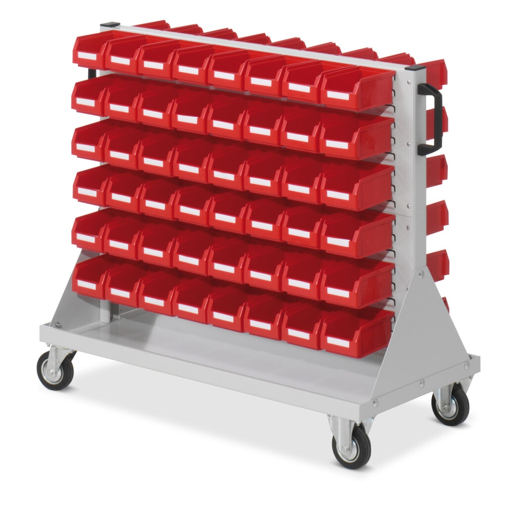 Produktabbildung: Kappes RasterPlan Montagewagen, 96 Sichtlagerkästen