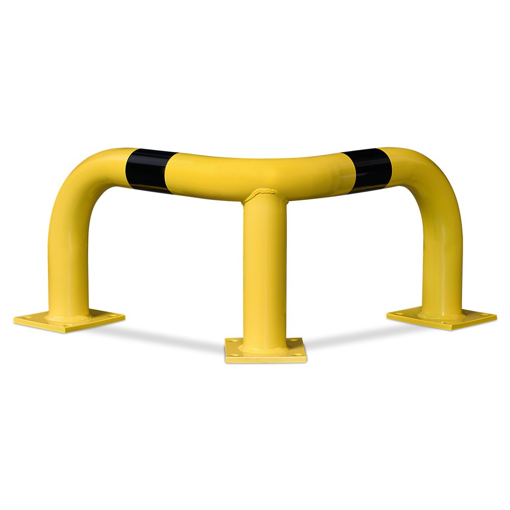 Produktabbildung: MORAVIA Rammschutzbügel,  Innenbereich, winkelförmig, HxT 350 x 600 mm