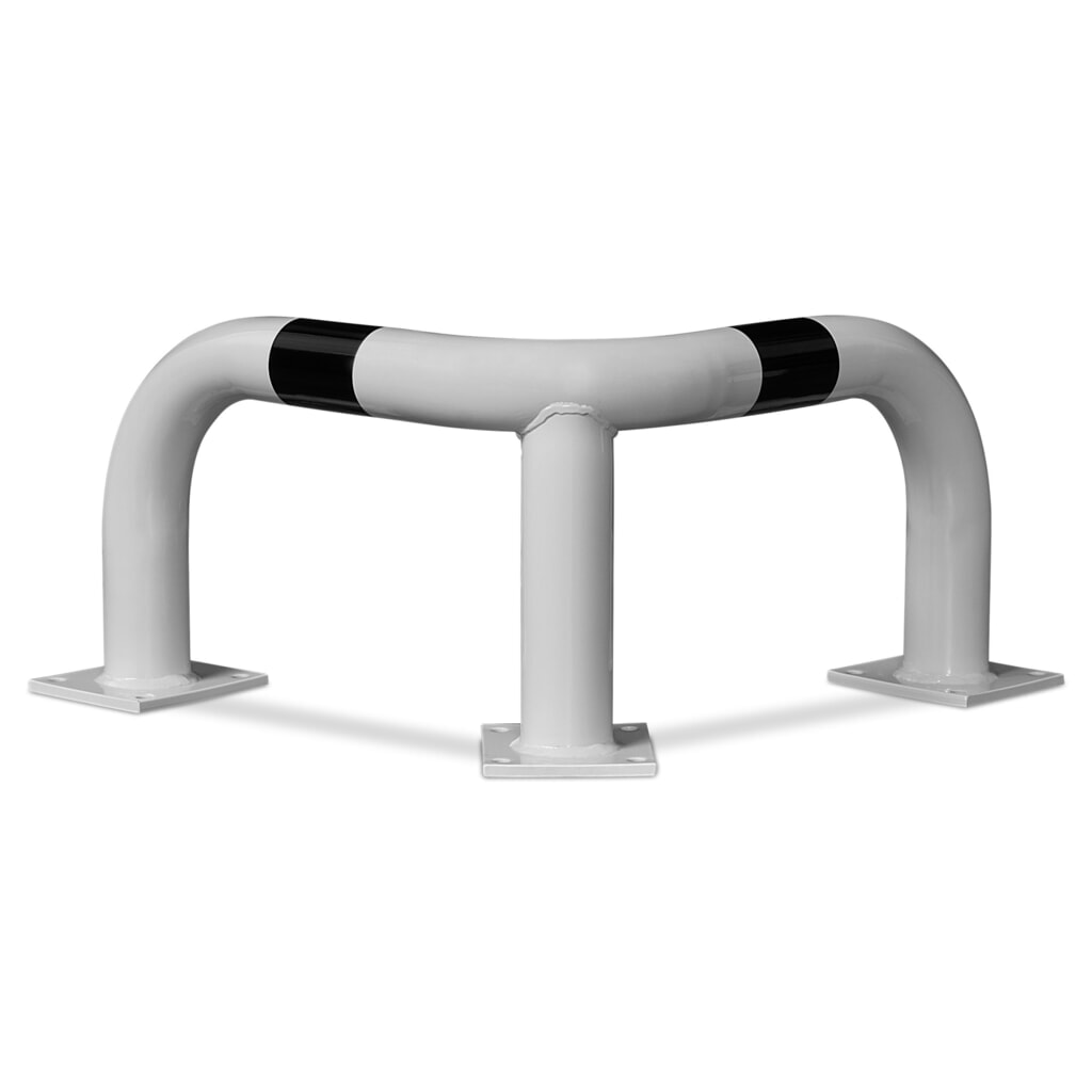 Produktabbildung: MORAVIA Rammschutzbügel,  Innenbereich, winkelförmig, HxT 350 x 600 mm