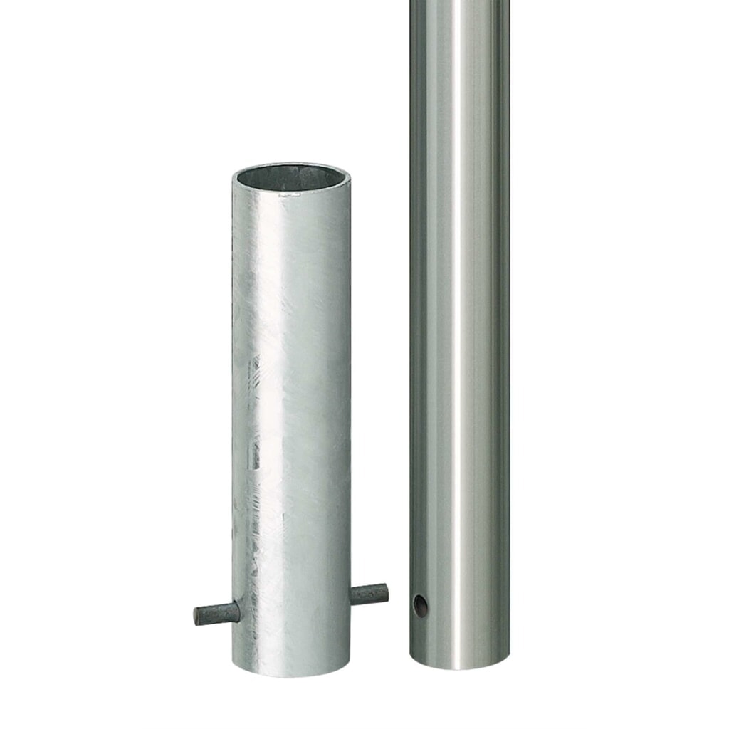 MORAVIA Edelstahlpoller MILANO, zum Einbetonieren, HxØ 925 (+260) x 60 mm Produktabbildung: MORAVIA Edelstahlpoller MILANO, zum Einbetonieren, HxØ 925 (+260) x 60 mm