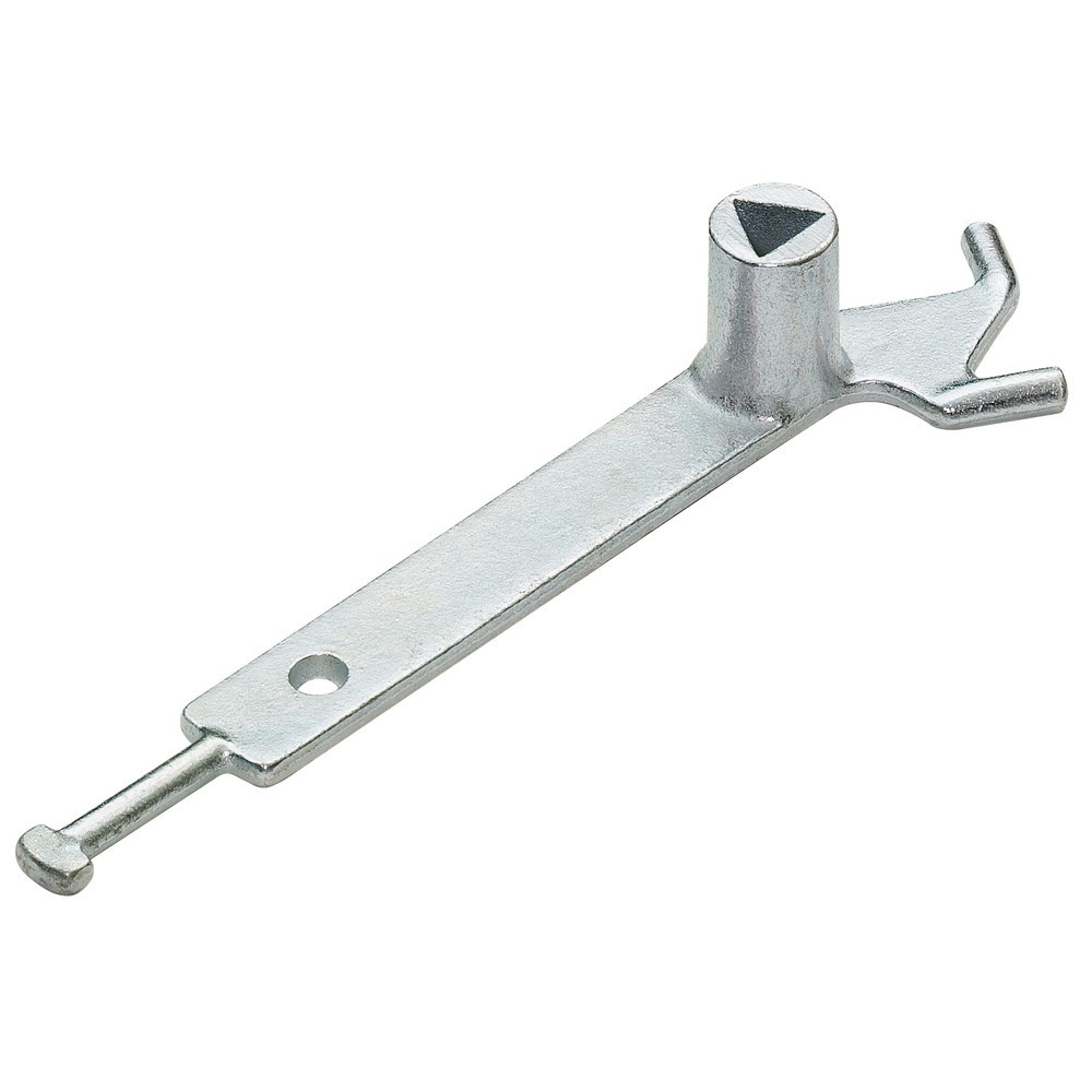 Produktabbildung Nr. 4: MORAVIA Edelstahlpoller MILANO, herausnehmbar mit Bodenhülse, Dreikantverschluss, HxØ 925 (+260) x 60 mm