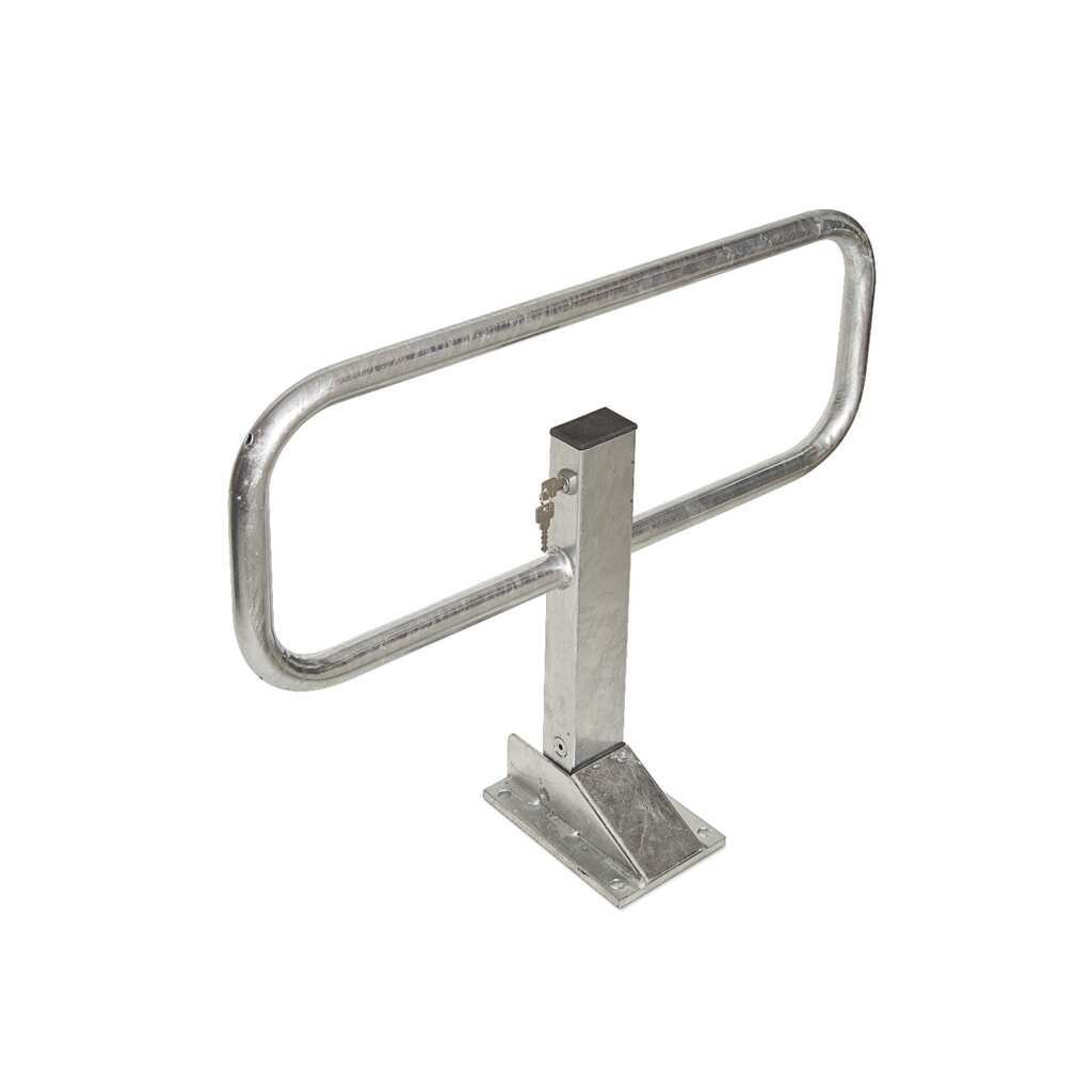 MORAVIA Kipp-Sperrbügel Plus, ohne Reflektor, zum Einbetonieren Produktabbildung: MORAVIA Kipp-Sperrbügel Plus, ohne Reflektor, zum Einbetonieren
