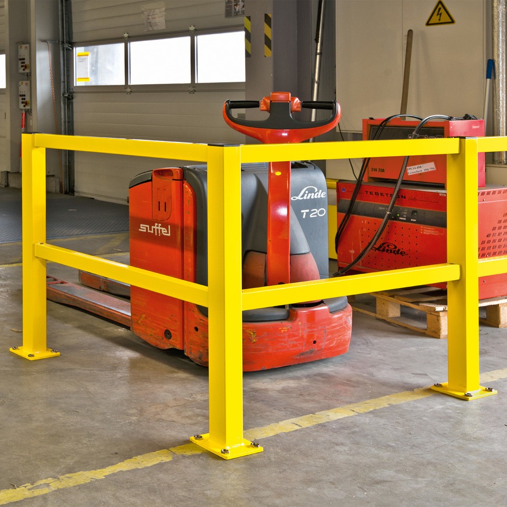 Produktabbildung Nr. 4: MORAVIA Eckpfosten für Rammschutzgeländer S-Line, Innenbereich, 1.000 mm Höhe