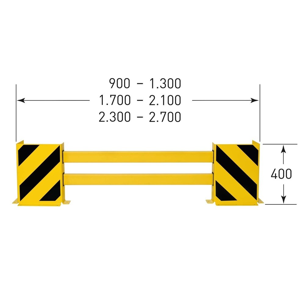 Produktabbildung Nr. 3: MORAVIA Anfahrschutz für Regale, Planke, Breite 1.700 - 2.100 mm