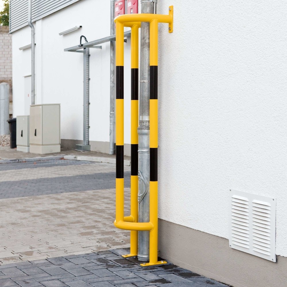 Produktabbildung Nr. 2: MORAVIA Rammschutzbügel für Rohre, Außenbereich, winkelförmig, HxT 1.500 x 350 mm