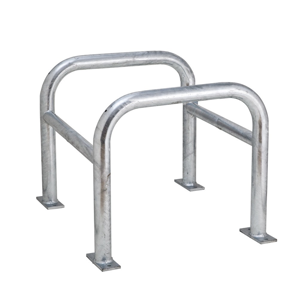 Produktabbildung: MORAVIA Säulen-Anfahrschutz, Außenbereich, feuerverzinkt, Höhe 600 mm, für Säulenmaße (BxT) 600 x 600 mm