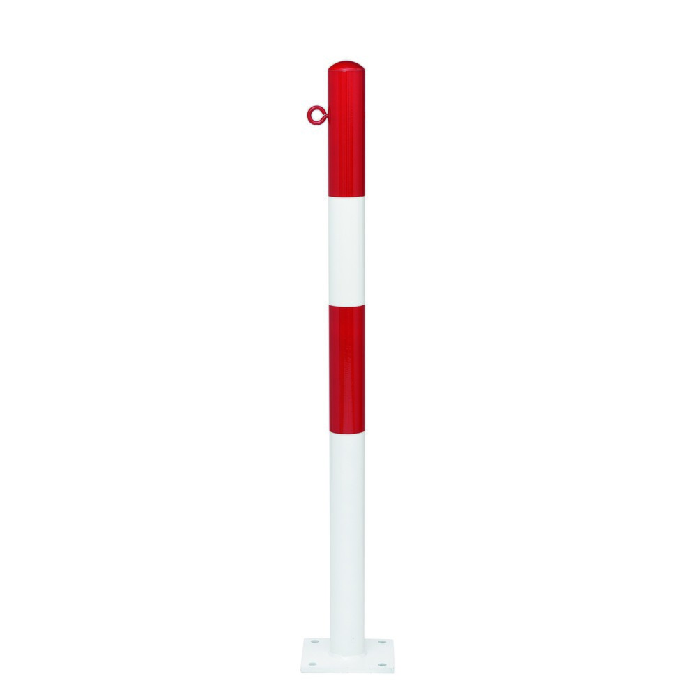 Produktabbildung Nr. 1: MORAVIA Sperrpfosten MORION, feststehend, Rundrohr Ø 60 mm, feuerverzinkt & lackiert, zum Aufdübeln, 1 Kettenöse