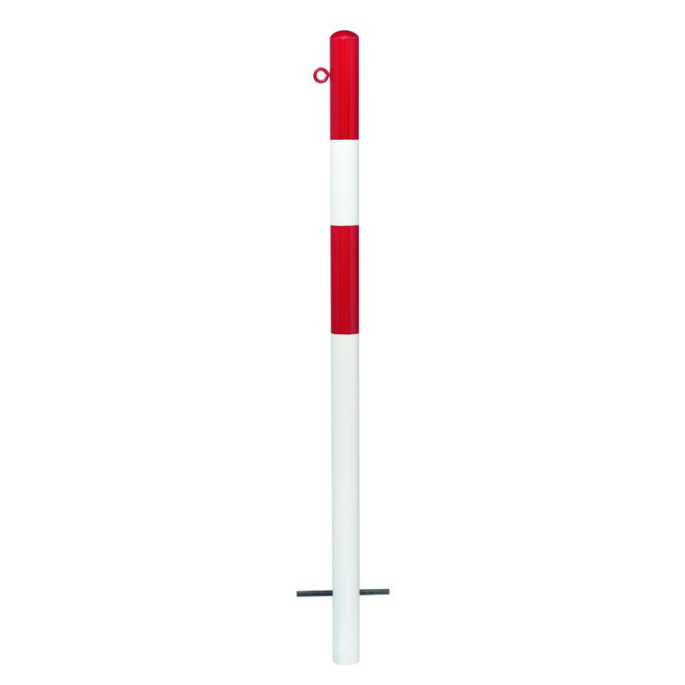 Produktabbildung Nr. 1: MORAVIA Sperrpfosten MORION, feststehend, Rundrohr Ø 60 mm, feuerverzinkt & lackiert, zum Einbetonieren, 1 Kettenöse