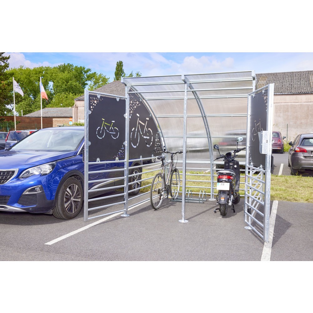N° de l'image du produit 3 : MOTTEZ Abri pour 6 vélos, sécurisé