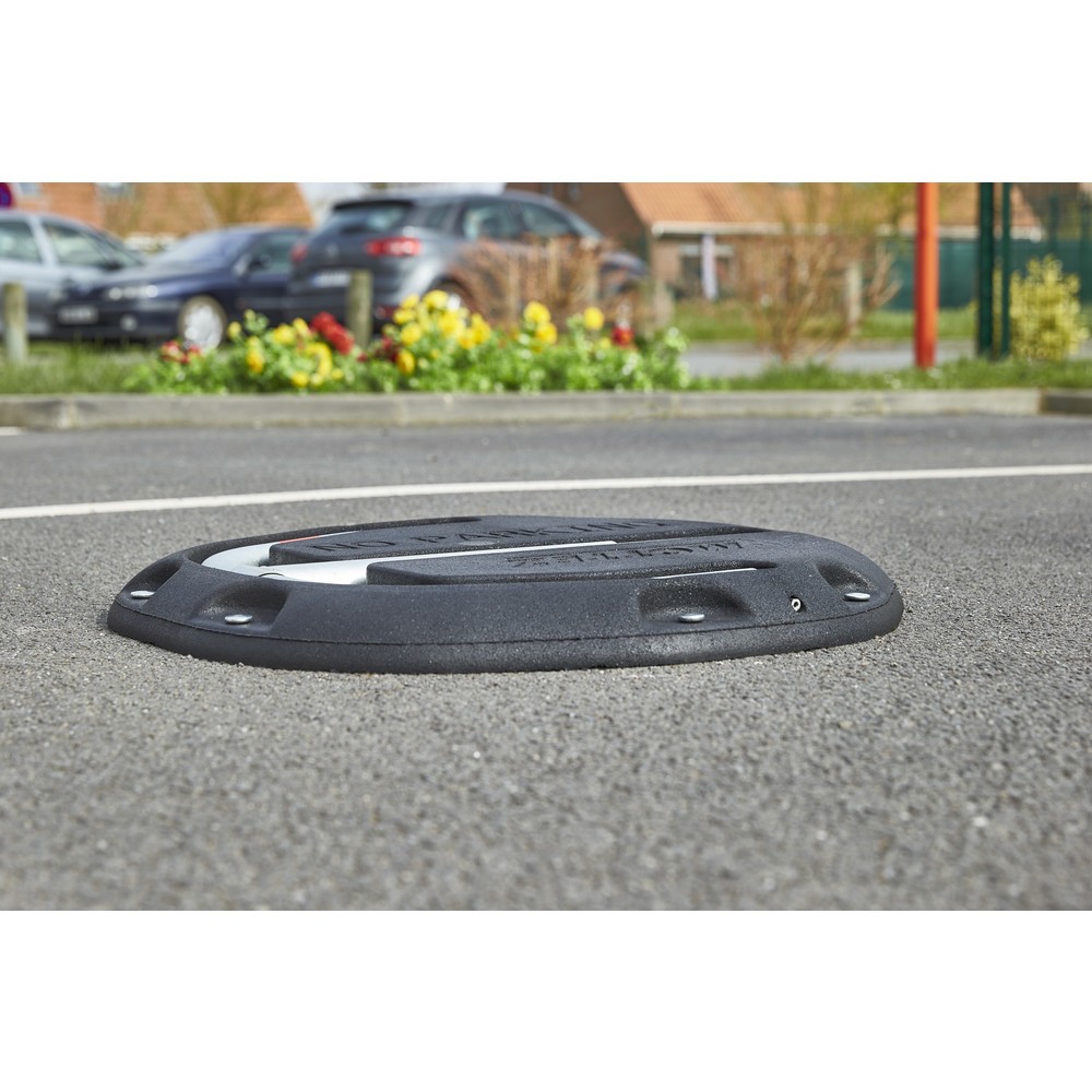 N° de l'image du produit 13 : MOTTEZ Barrière de parking en caoutchouc moulé avec serrure