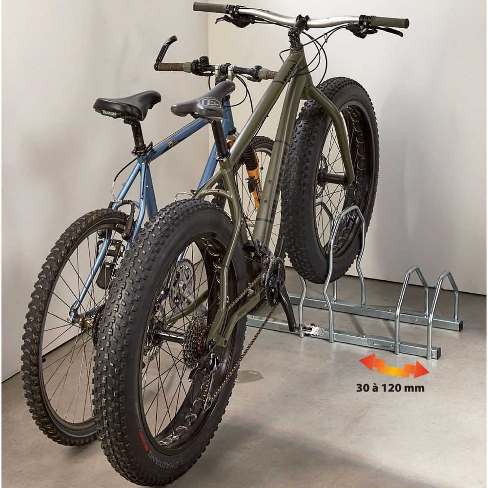 Produktabbildung Nr. 1: MOTTEZ Fahrradständer für 3 Fahrräder, 2 Ebenen FAT BIKE