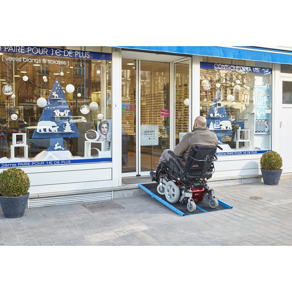 Produktabbildung Nr. 7: MOTTEZ Klappbare Zufahrtrampe in Aluminium, Länge 1.360 mm