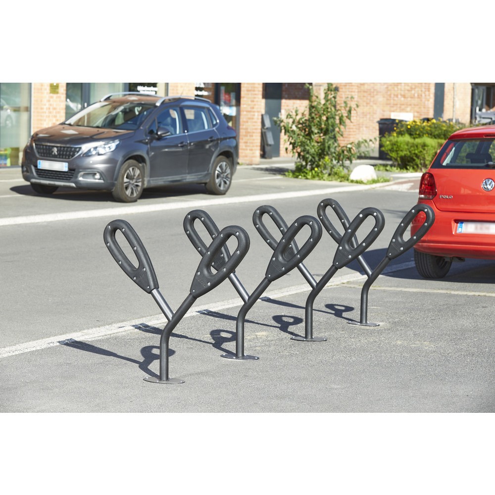 Produktabbildung Nr. 4: MOTTEZ Pfosten für 2 Fahrräder, Länge 950 mm