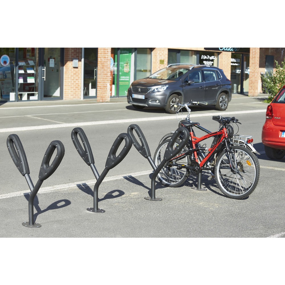 Produktabbildung Nr. 7: MOTTEZ Pfosten für 2 Fahrräder, Länge 950 mm