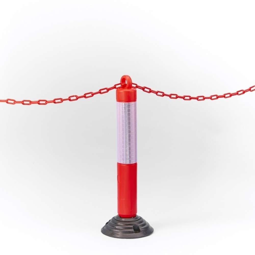 N° de l'image du produit 2 : MOTTEZ Poteau de signalisation sur base flexible, hauteur 920 mm