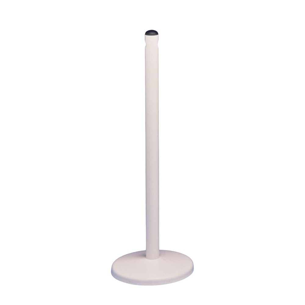Illustration du produit: MOTTEZ Potelet métallique sur coupelle, hauteur 900 mm, blanc et noir
