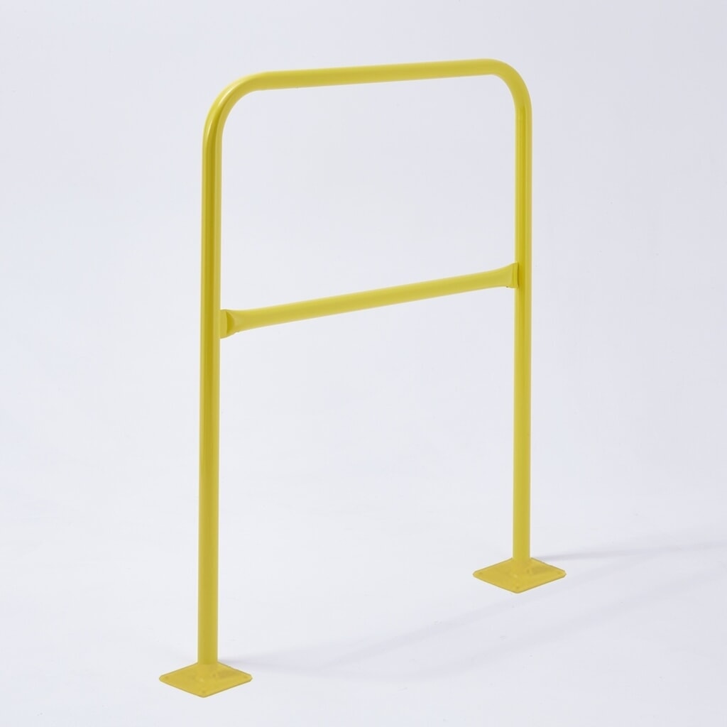 Produktabbildung: MOTTEZ Rammschutzbügel, Innenbereich, HxL 1.000 x 1.000 mm, gelb