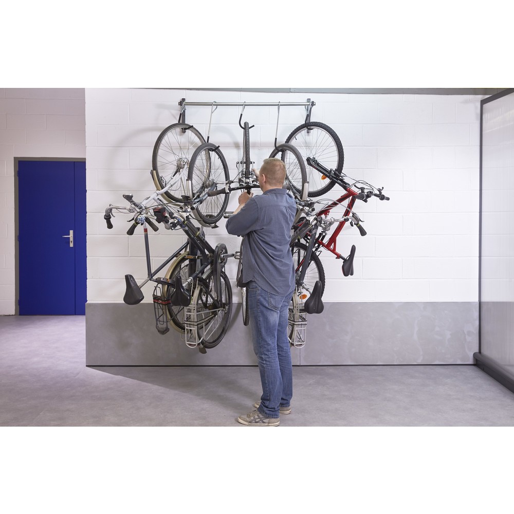 N° de l'image du produit 6 : MOTTEZ Support mural coulissant pour 5 vélos