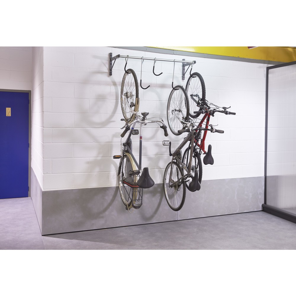 N° de l'image du produit 10 : MOTTEZ Support mural coulissant pour 5 vélos