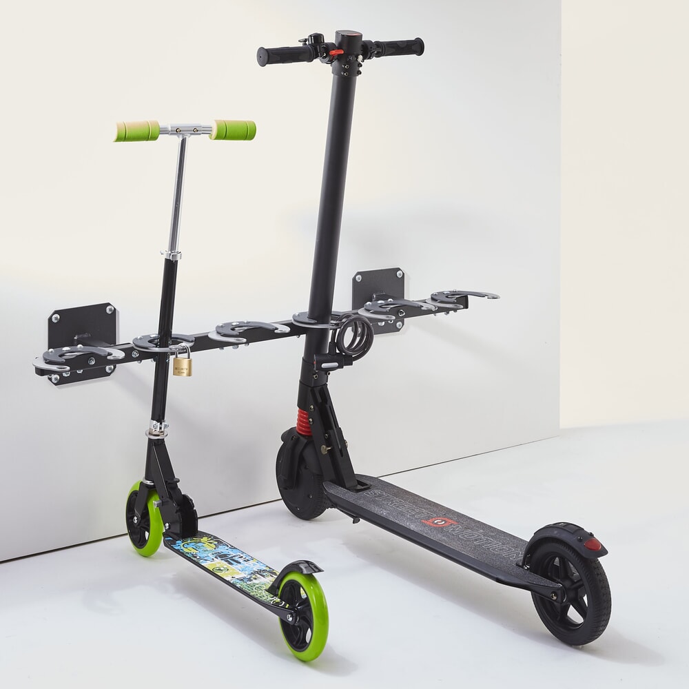 N° de l'image du produit 3 : MOTTEZ Support mural range trottinettes pour 6 places