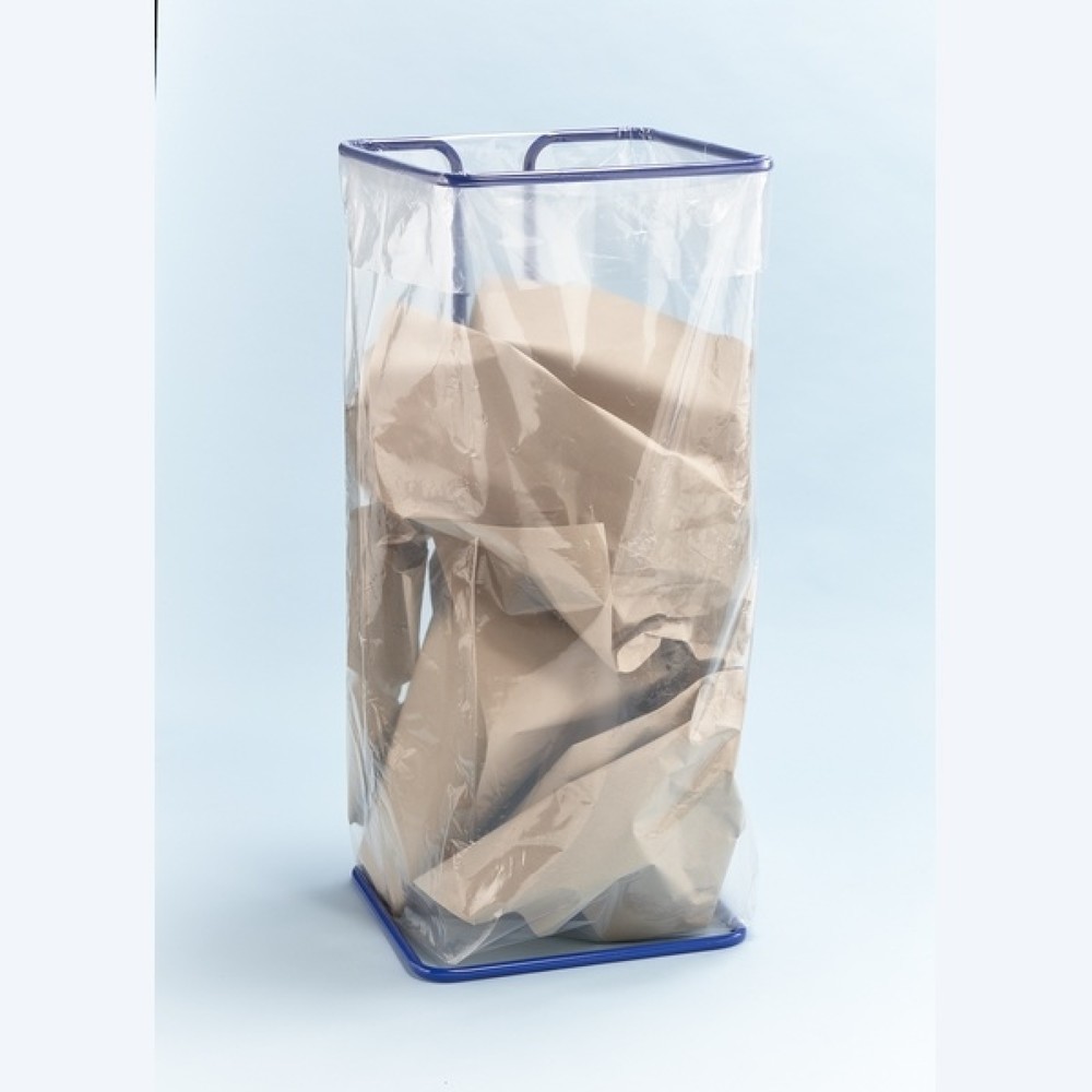 N° de l'image du produit 2 : MOTTEZ Support pour sacs poubelle 400 litres sans roulettes, bleu
