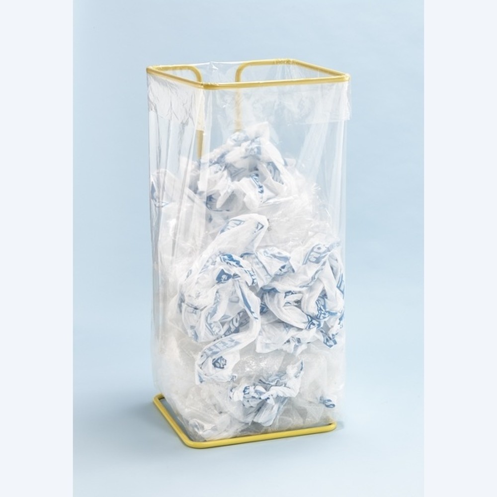 N° de l'image du produit 2 : MOTTEZ Support pour sacs poubelle 400 litres sans roulettes, jaune